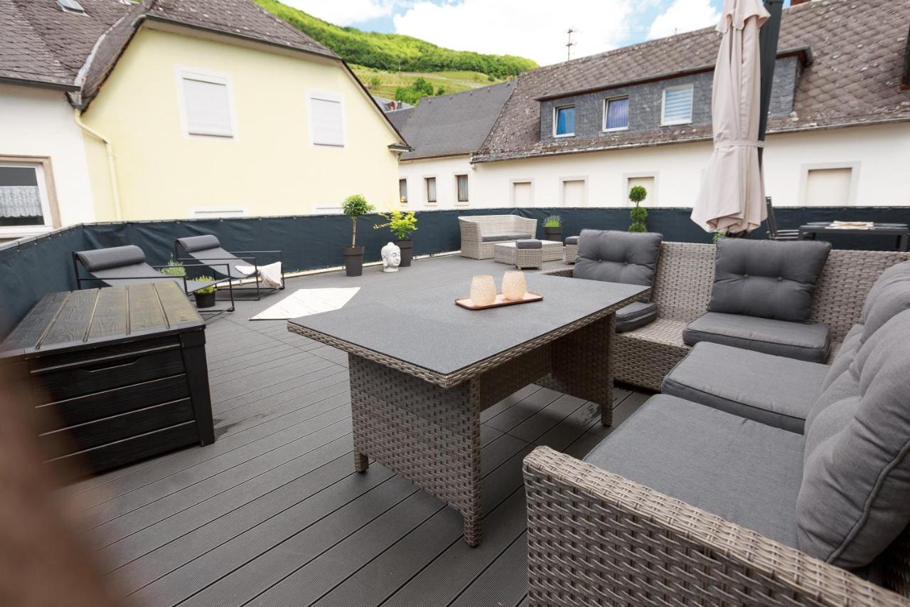 Winterangebot - Mosellolodge, Luxus-Ferienhaus, Dachterrasse, Netflix, Waschmaschine Senheim Bagian luar foto